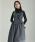 Bow Strap Wool Dress